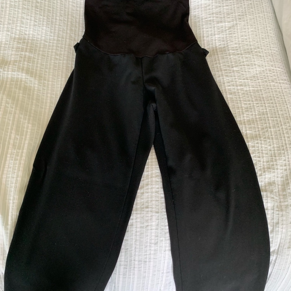 Black maternity dress pants